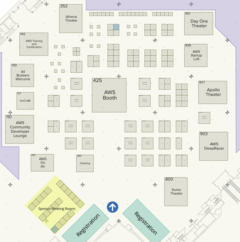 Expo Map New York AWS Summit 2022 Parties