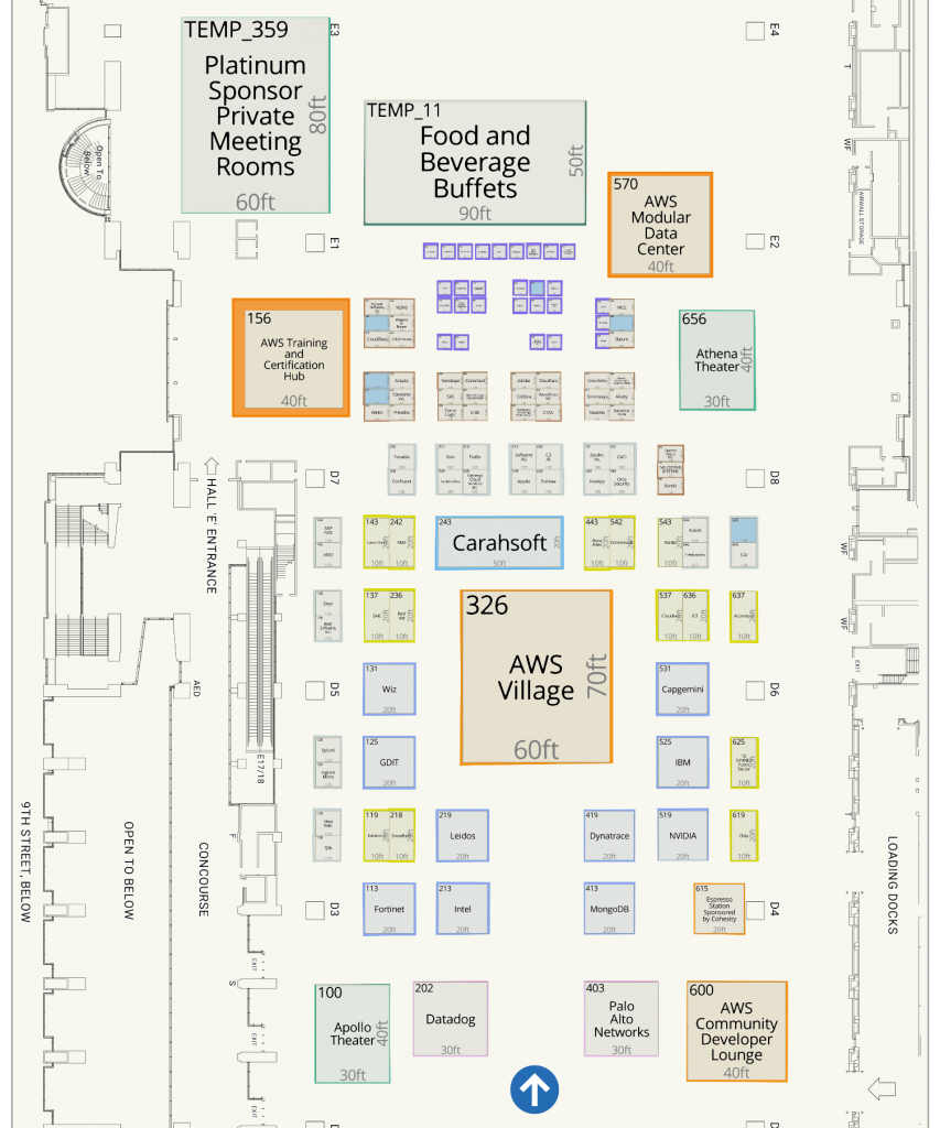 Expo Map – Washington D.C. – AWS Summits 2024 Parties