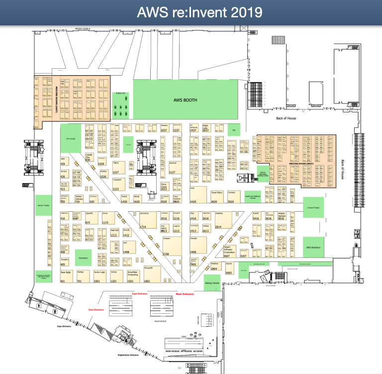 Expo Map – re:Invent Parties 2019